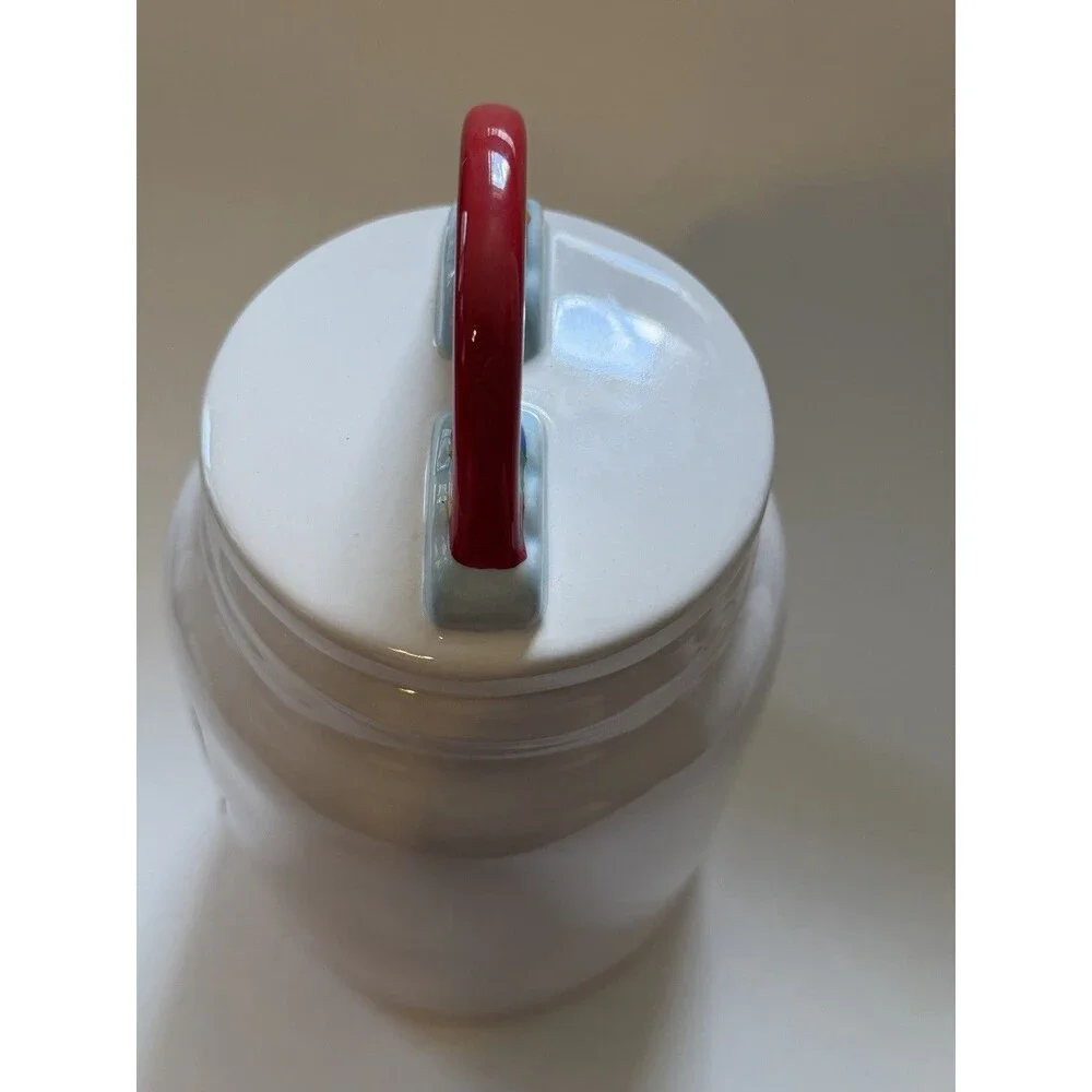 Rae Dunn OVER THE RAINBOW Jar Canister Ceramic Cloud Rainbow Lid Storage LGBT
